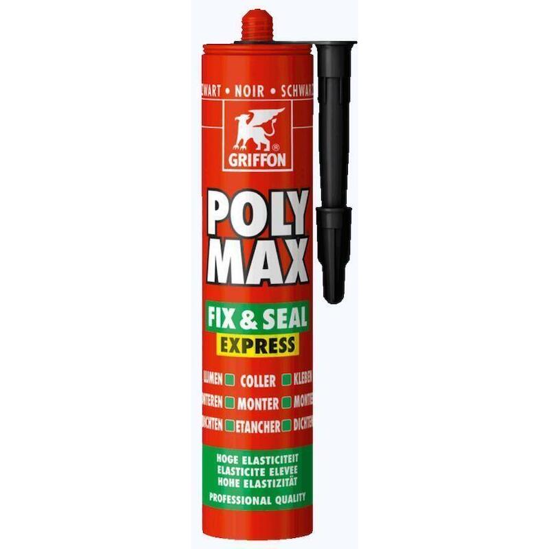 LIJM - GRIFFON POLYMAX FIX&SEAL - ZWART KOKER 425G