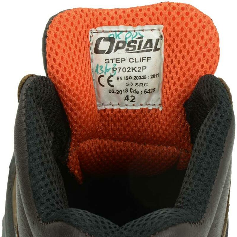 CHAUSSURE HAUT S3L BRUN     STEP'CLIFF   43 OPSIAL