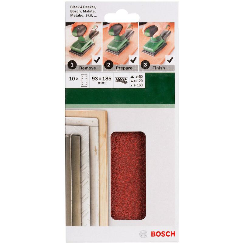 SET SCHUURVELLEN 93X185 8G. 2609256A86 DIVERS(10ST