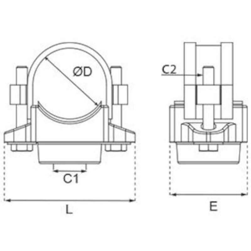 BRANCHEMENT INOX 76MM X 1"  RR61 L1 08    TRANSAIR