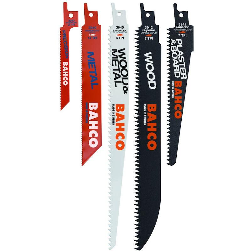 JEU LAMES SCIE SABRE DIVERS 3940-MIX-SET-10P BAHCO