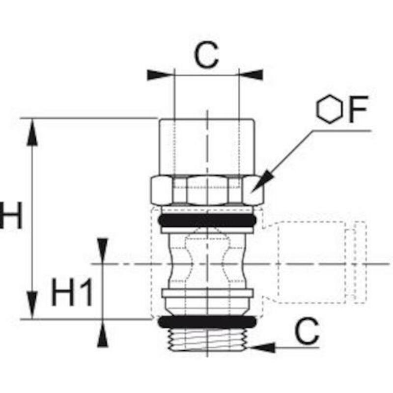 HOLLE BOUT 3/8"X3/8"BSP     3524 00 17      LEGRIS