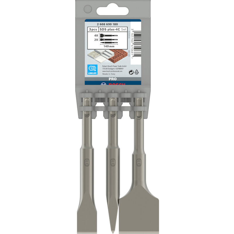 KORTE BEITELS SET=3ST 140MM 2608690180 SDS+  BOSCH