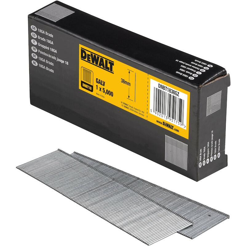 SPIJKER Z/KOP ZN GA18 38MM  DNBT1838GZ(5000ST)DEWA