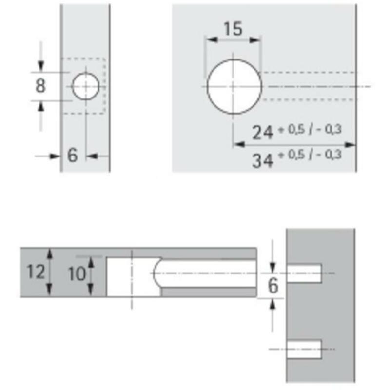 RASTEX 15 ZONDER AFDEKRAND BLANK 12MM   HETT-20053
