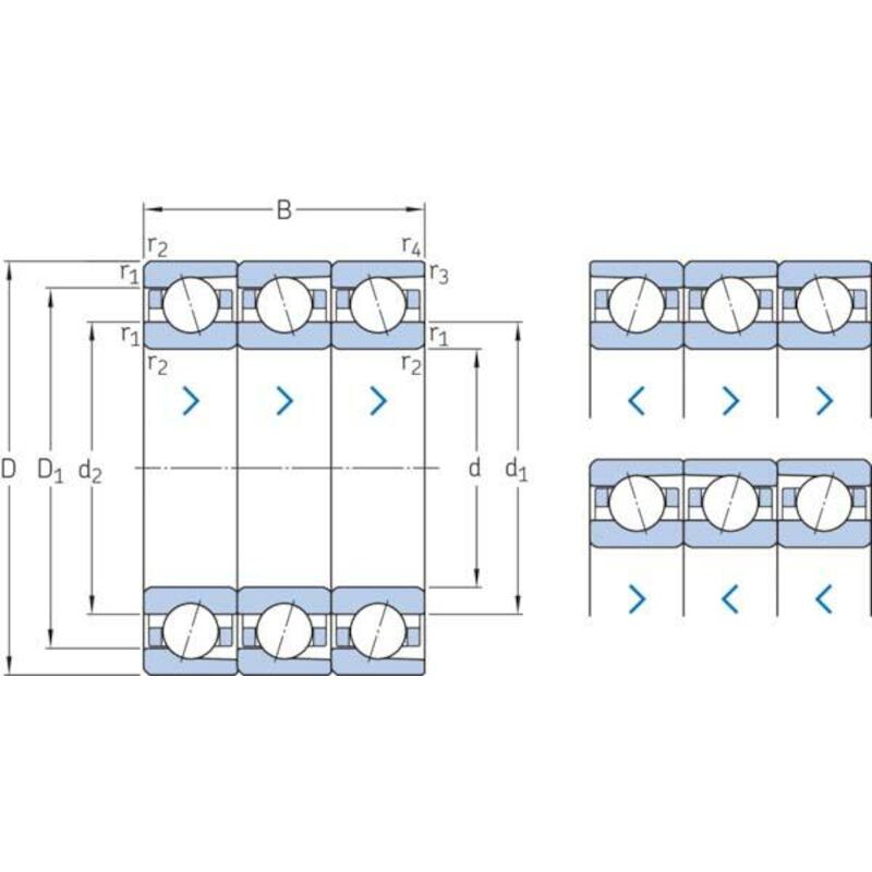 RLT.À BILLES À CONTACT OBL. 71911 ACD/P4ATGB   SKF
