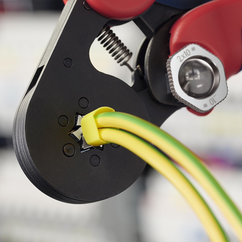 KNIPEX 975314 ZELFINSTELLENDE KRIMPTANG VOOR ADEREINDHULZEN