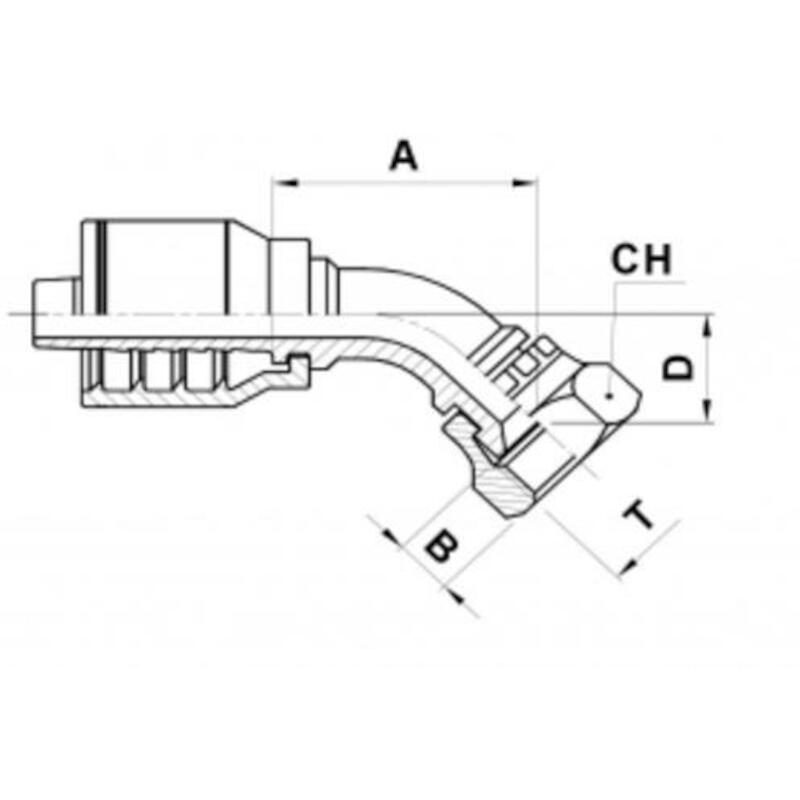 PERSKOPPELING         DKJ45 (13743)-08-8 (12,7) IT