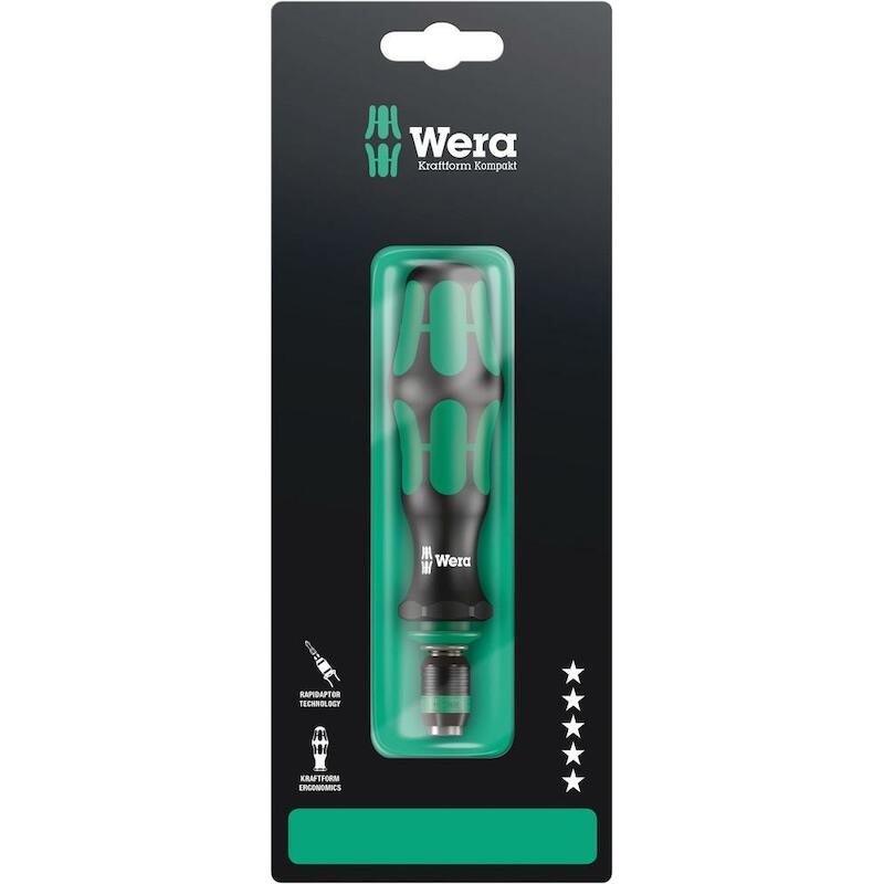 WERA 817 R SB BITS-HOUDER MET RAPIDAPTOR SNELWISSELHOUDER (1/4 DUIM X 133 MM)