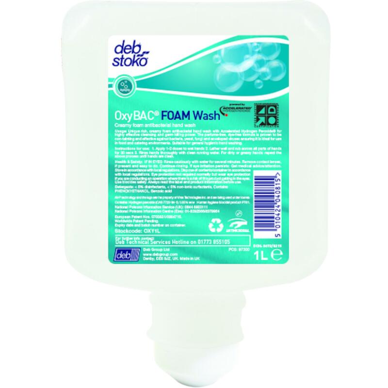 NETT.CUTANÉ 1L/CARTOUCHE    OXYBAC FOAM WASH DEB