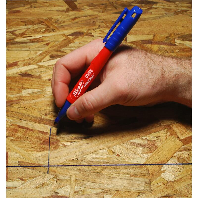 Milwaukee - inkzall - markeerstift - fijne punt - 1 mm - blauw - 4932492126 - 08083229