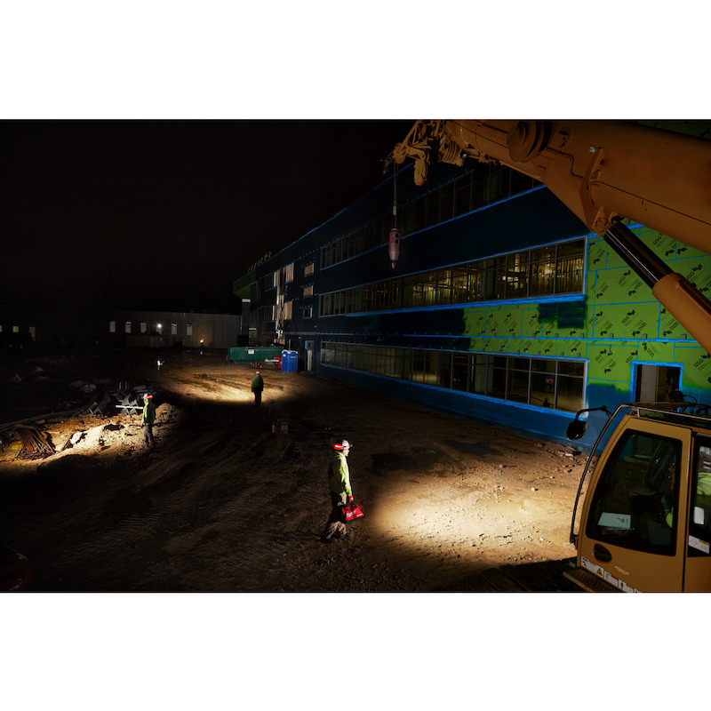 Milwaukee - Lampe frontale led rechargeable pour casque - L4 HL-VIS-301 - 4 V - 1x 3,0 Ah - 600 lm - 03205884