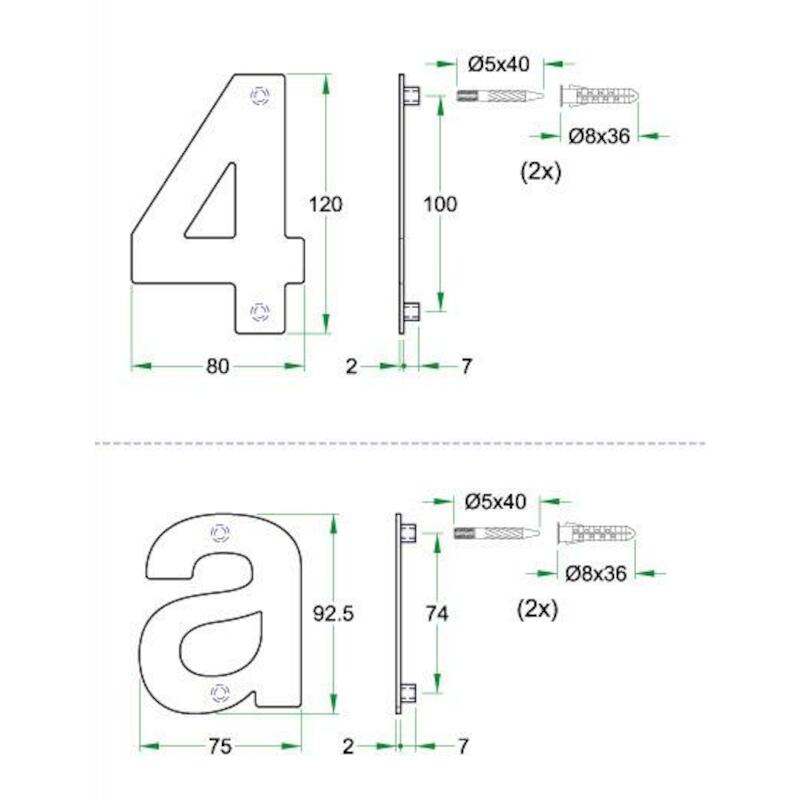 HUISNUMMER "5" 120MM RVS    93025          ARTITEC