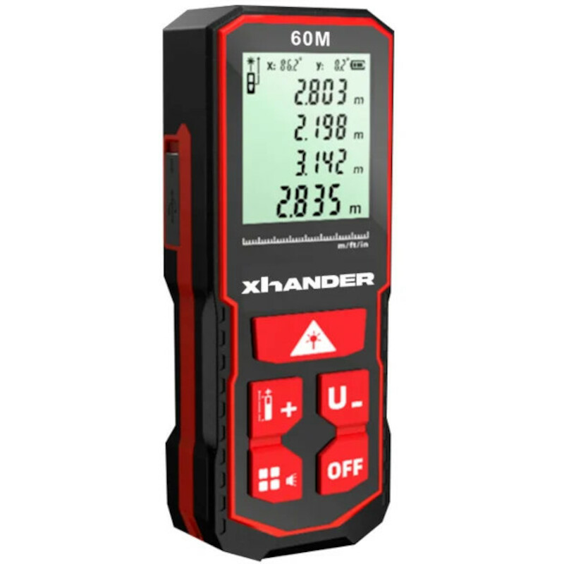 LASERAFSTANDSMETER 60M      P75VHH8        XHANDER