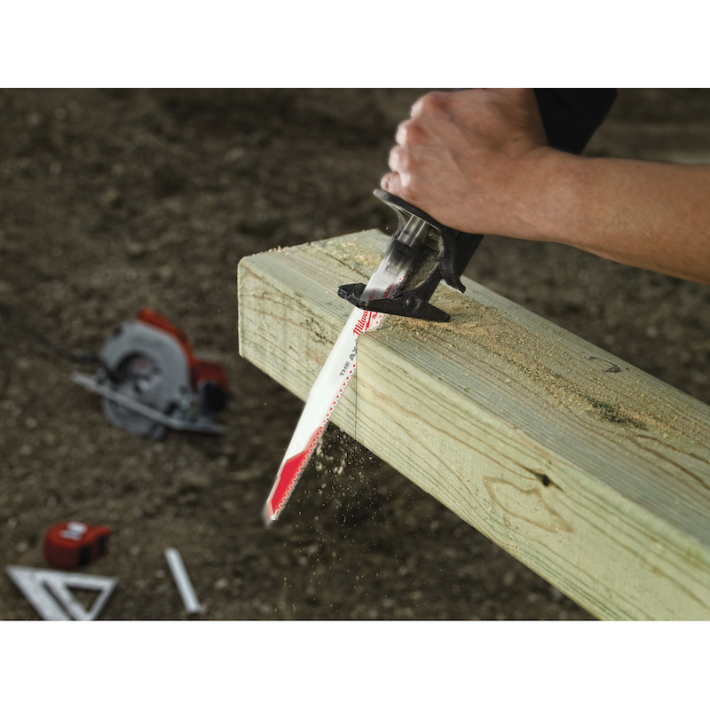 Milwaukee - Reciprozaagblad - Sawzall The ax - Hout met spijkers - 230 mm - 5 tpi - 5 stuks - 08119455