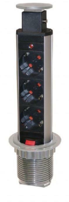 STEKKERDOOS SMARTLINE 3X    2095 ALU/60MM      BMB