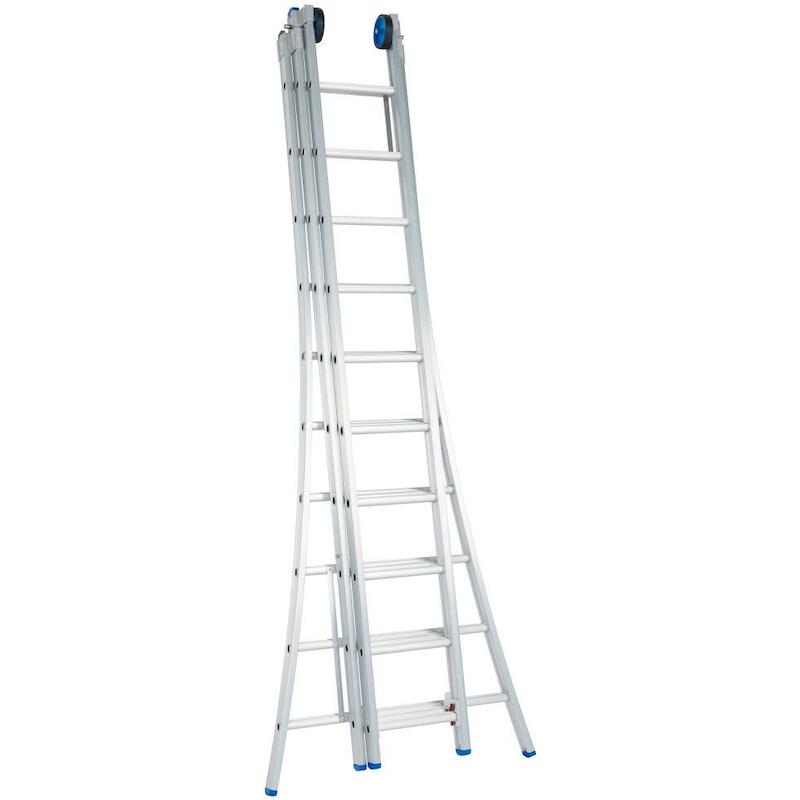 LADDER OPEN VOET   3X10 SPORTEN D10 - 6,25M SOLIDE