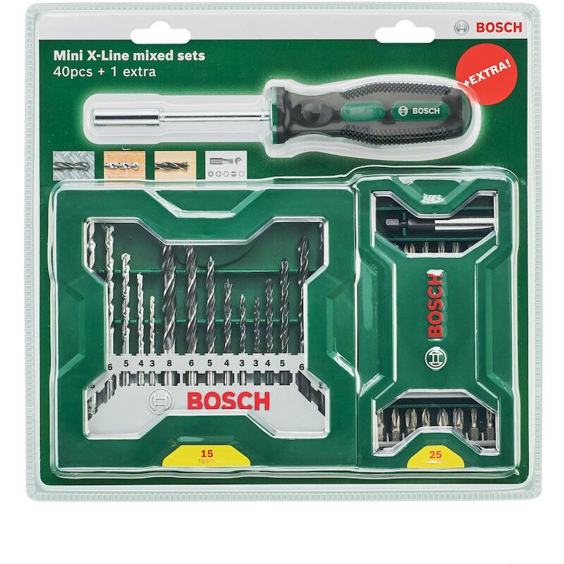 BOOR-/BITSET + SCHROEVENDR. 2607017655 (40ST)BOSCH