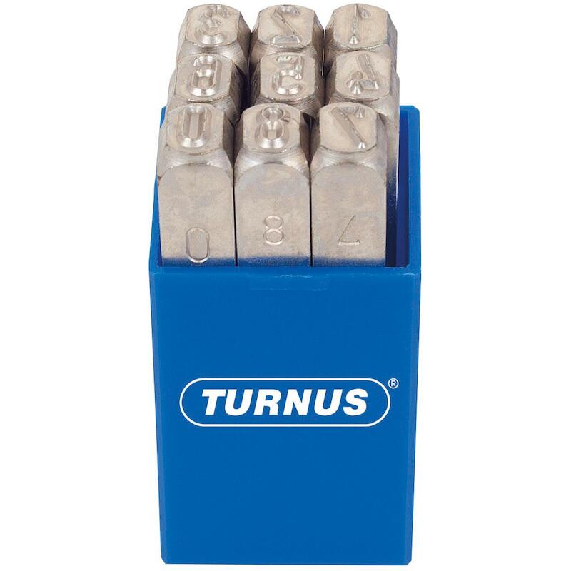 POINÇON À CHIFFRES 4MM      330        (9PC)TURNUS