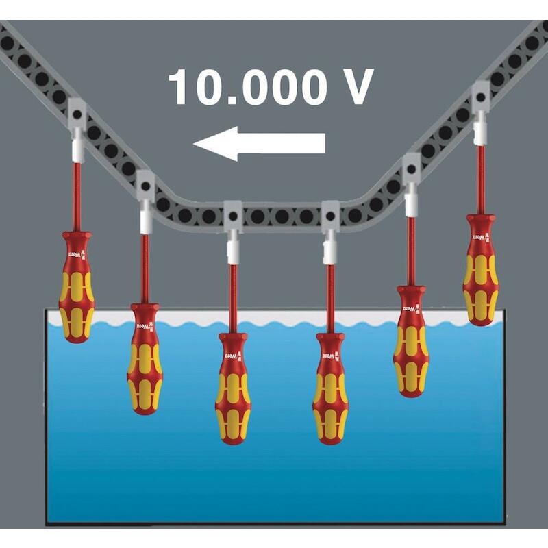 WERA 160 I VDE GEÏSOLEERDE SLEUF-SCHROEVENDRAAIER(0,6 x 3,5 x 100 mm)
