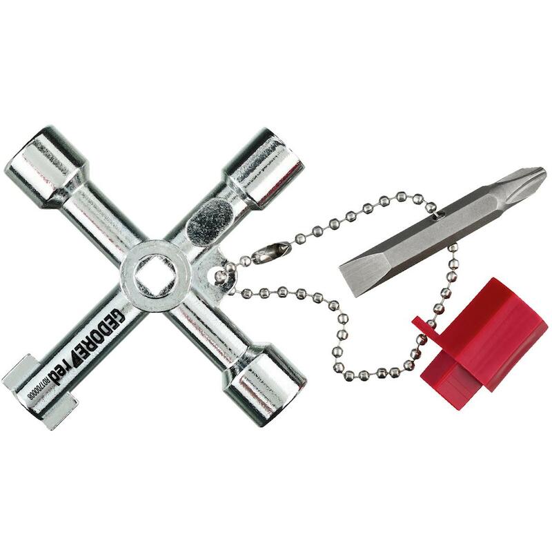 CLÉ ARMOIRES ÉLECTRICITÉ    R01700008   GEDORE RED