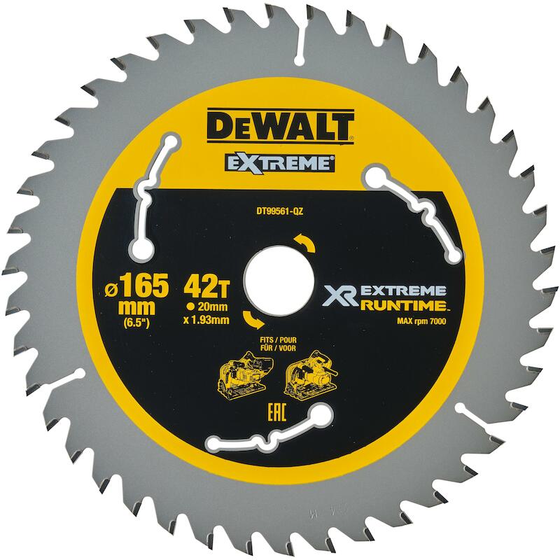 LAME SCIE CIRC.165X20 XTREM.DT99561-QZ 42D  DEWALT