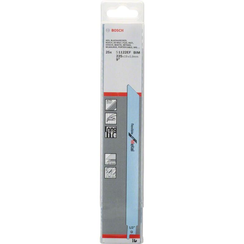 RECIPROZAAGBL.S1122EF  MET. 2608657553(25ST) BOSCH