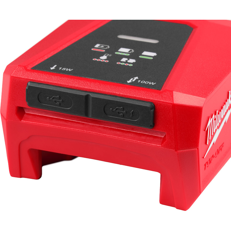 Milwaukee - Battery charger and power bank - M18 TC-0 - Li-ion - 18 V - 2.5 a - 08123303