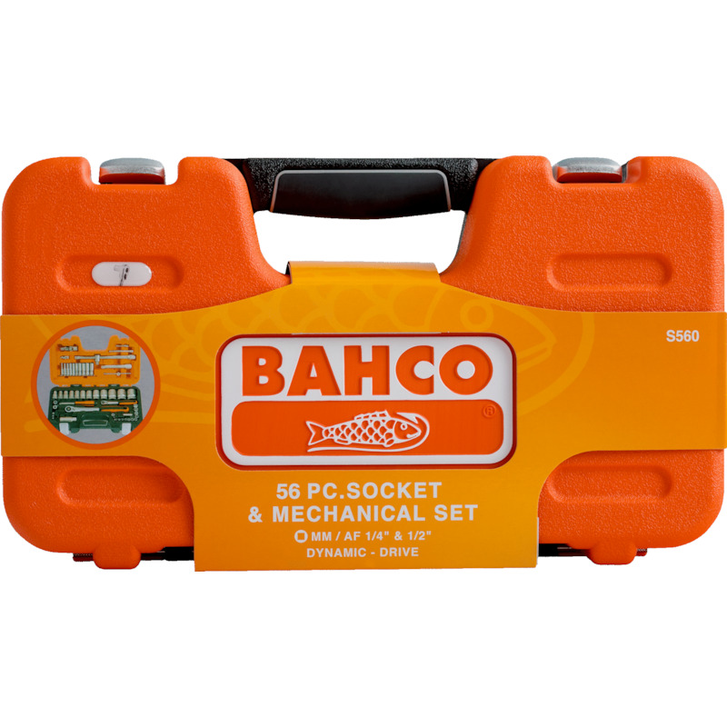HANDDOPPENSET 12-K.1/4-1/2" S560 (56ST.)     BAHCO