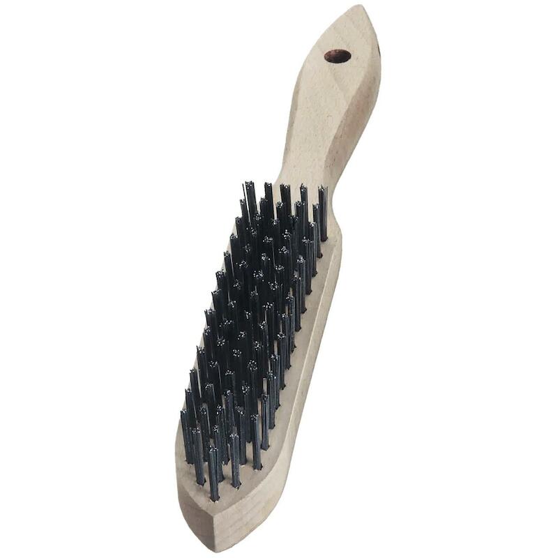 Lessmann - Brosse à main - Fil d'acier 0,35 mm - 5 rangs - 290 mm - 100051 - 03388303