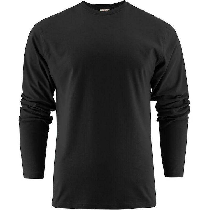 T-SHIRT L.MOUW KATOEN PES   HEAVIER PRO ZWART   S