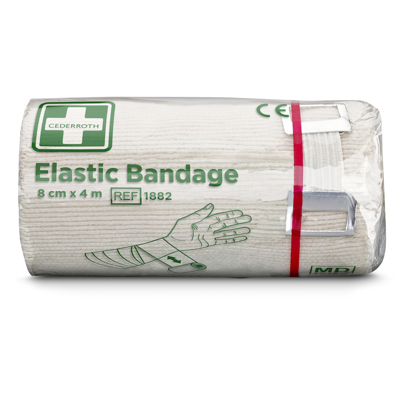 BANDAGE ÉLASTIQUE  8CM X 4M 1882         CEDERROTH
