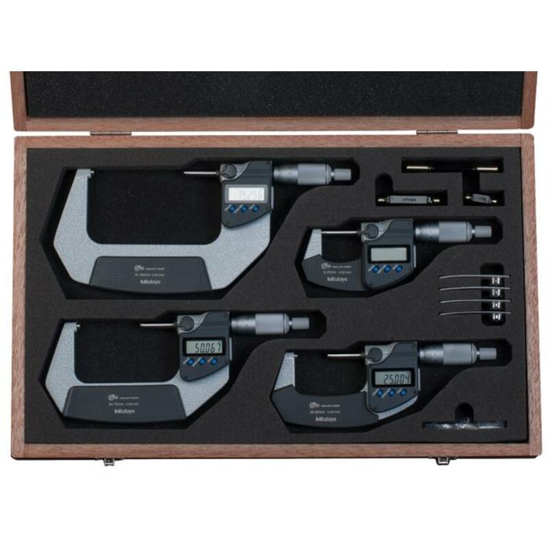 BUITENMICROM.SET 0-75MM DIG.293-962-30(3ST)MITUTOY