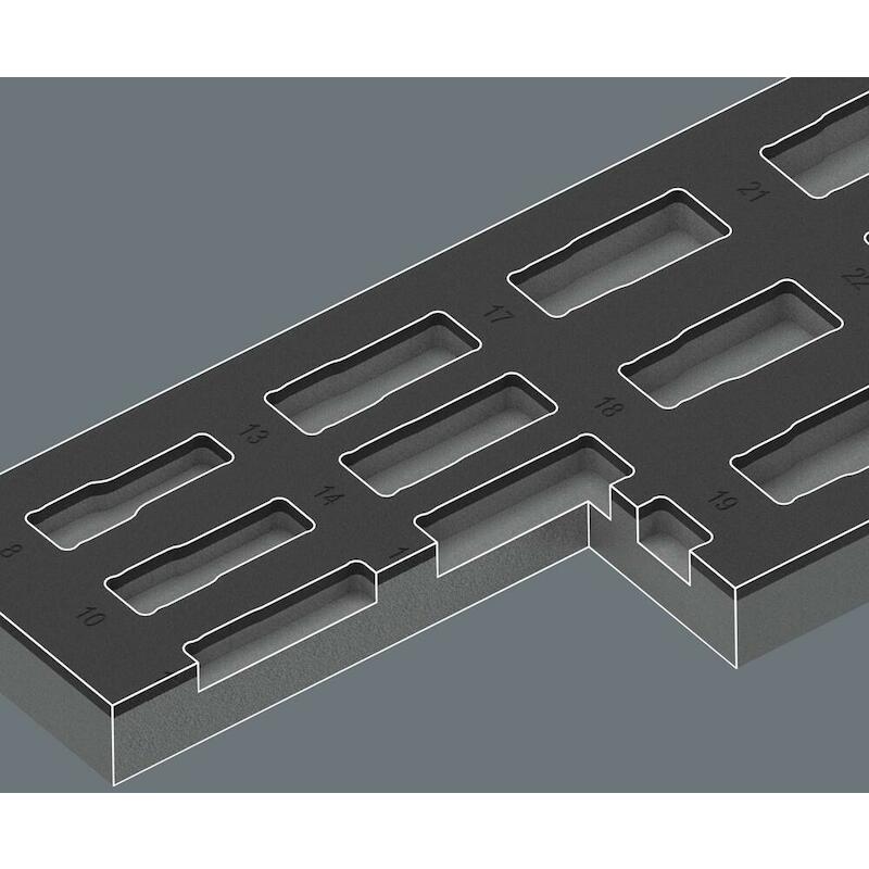 MODULE DOUILLES IMPACT      9728 ZYKLOP (15PC)WERA
