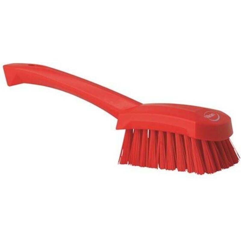 BROSSE À MAIN POL.DUR ROUGE 4192/4  L=270MM  VIKAN