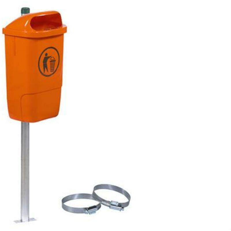PILLER POUBELLE GALV.       60X60X1500MM PLASTIBAC