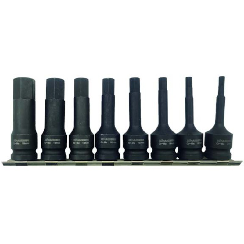 INBUS SLAGDOPPENSET 1/2" ZESKANT 5 TOT 19 MM 8 DELIG