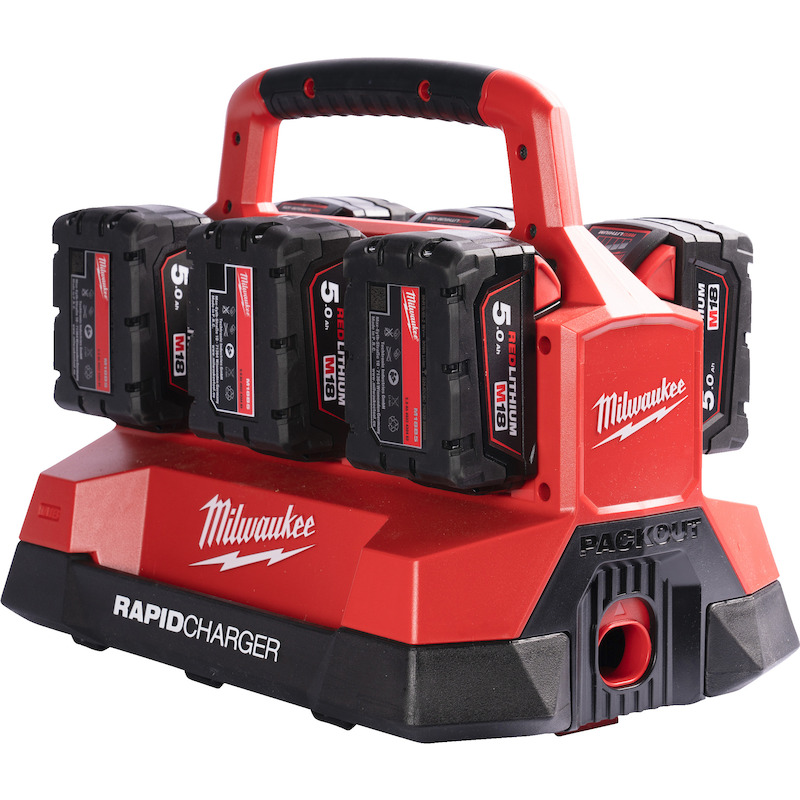 CHARGEUR POUR 6 ACCU        M18 PC6 EU PACKOUT MIL