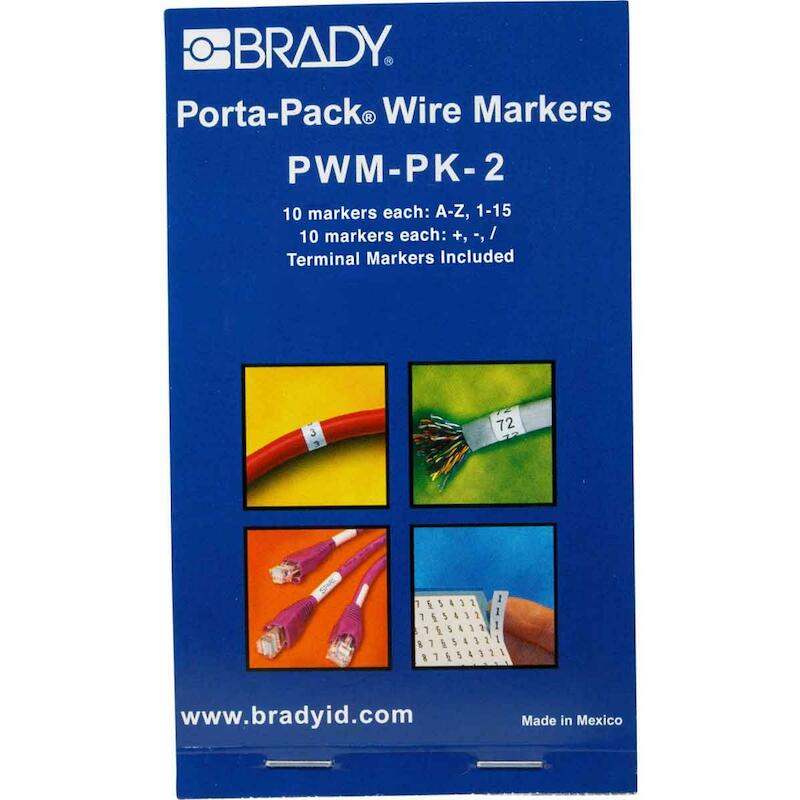 DRAADMERKERBOEKJE - BRADY 031202 - ZWART OP WIT
