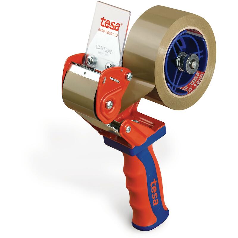 HANDAFROLLER MET REM - TESA 6400 - ROOD-BLAUW 50 MM