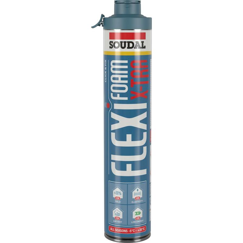 PU-SCHUIM             750ML FLEXIFOAM X-TRA SOUDAL