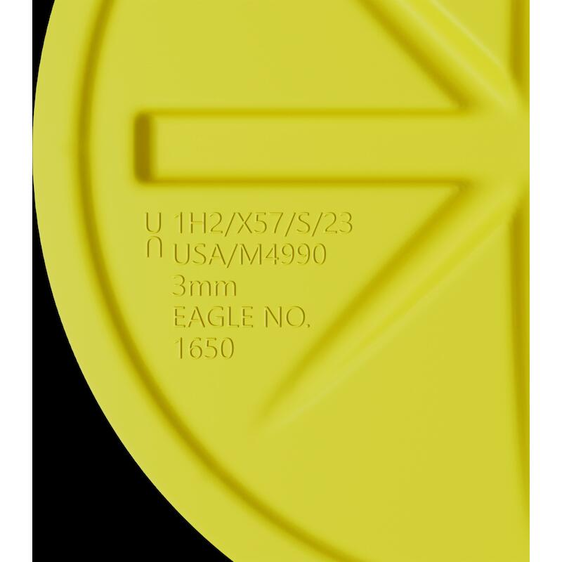 FÛT + COUVERCLE HDPE 75,7L  EDR16500YL JAUNE EAGLE