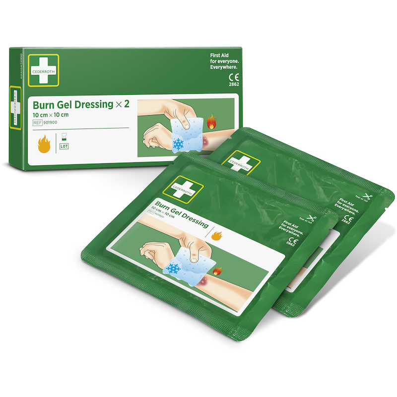 COMPRESS BRÛLURE 10X10MM    901900 (2PC) CEDERROTH