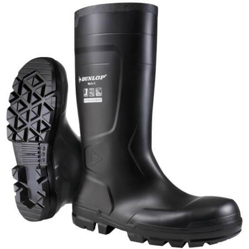 KNIELAARS PVC S5 ZWART      WORK IT      40 DUNLOP