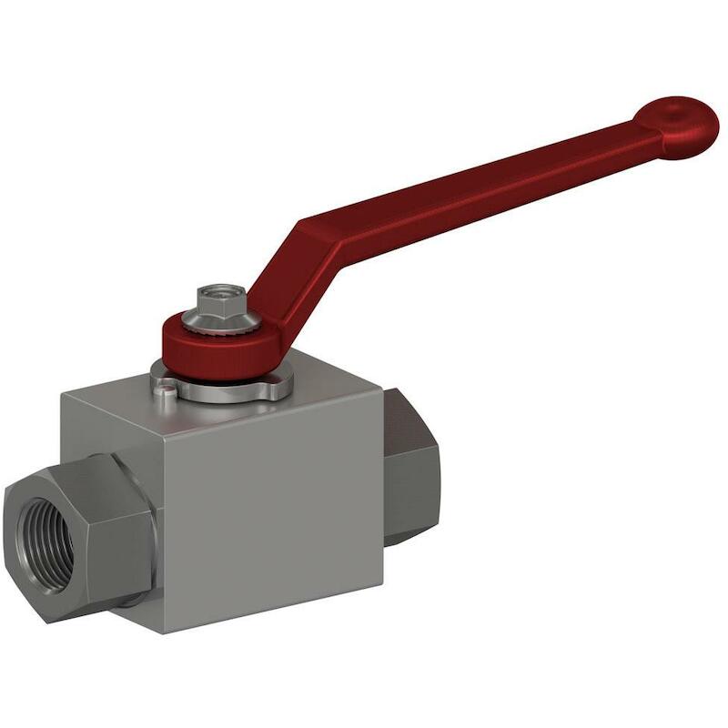 Ermeto - 2-way ball valve - KH1/2CFX - 1/2" bspp - female x female - 500 bar - zinc-plated steel - 03092785