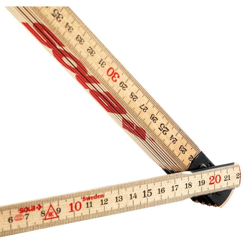 VOUWMETER HOUT 2M WIT       H 2/10            SOLA
