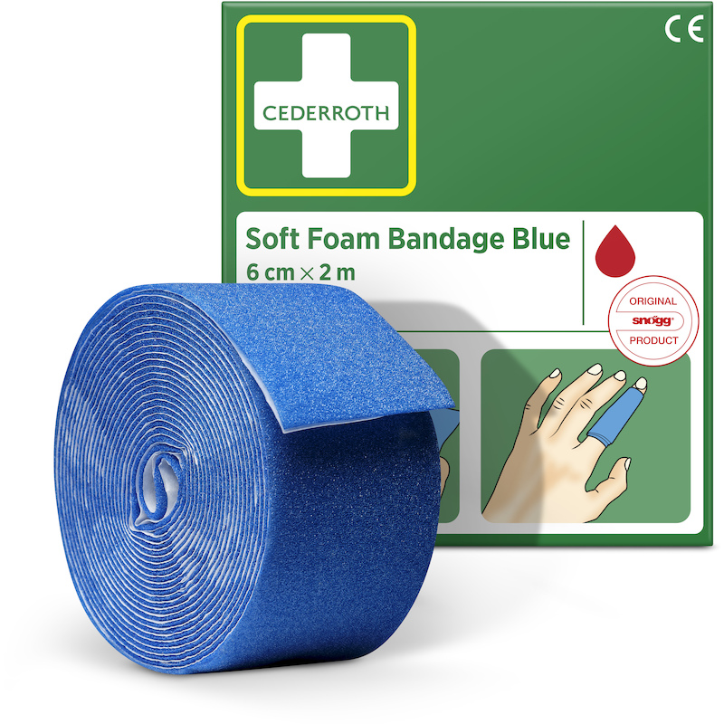 PANSEMENT EN MOUSSE BLEU    51011011 - 6CM X 2,0M