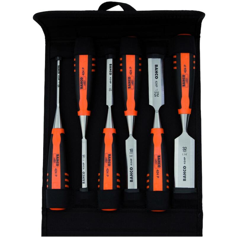 STEEKBEITELSET IN TAS       424P-S6-PP  (6ST)BAHCO