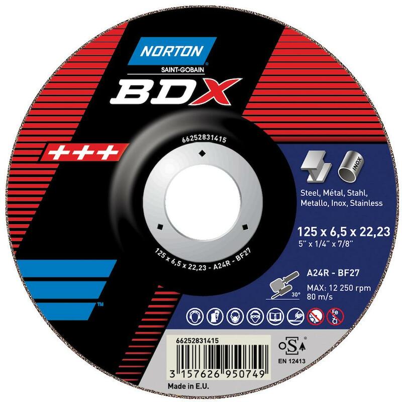 DISQ. ÉBARBER 125X6,5X22,23 BDX             NORTON
