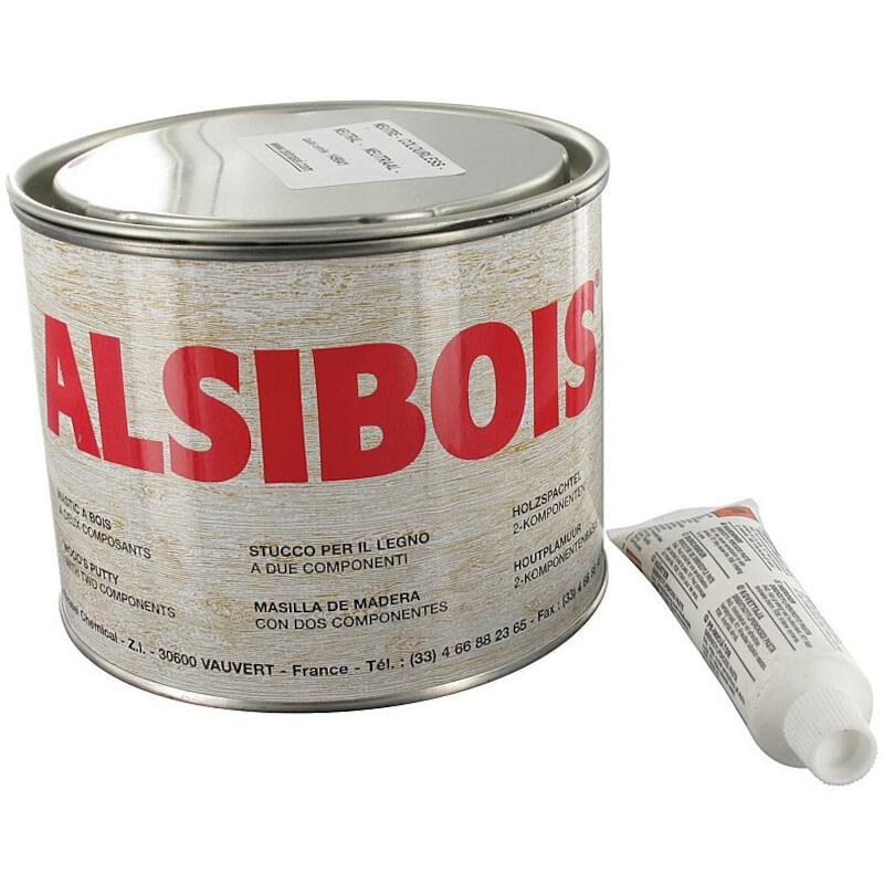 MASTIC À BOIS  0,4 L        BLANC         ALSIBOIS